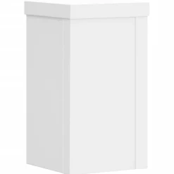 Tuin & Gazon*vidaXL Plantenstandaards 2 st 10x10x18 cm bewerkt hout Wit