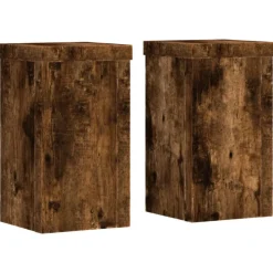 Plantenstandaards 2 st 10x10x18 cm bewerkt hout>vidaXL Discount
