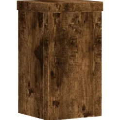 Plantenstandaards 2 st 10x10x18 cm bewerkt hout><noscript><img width=
