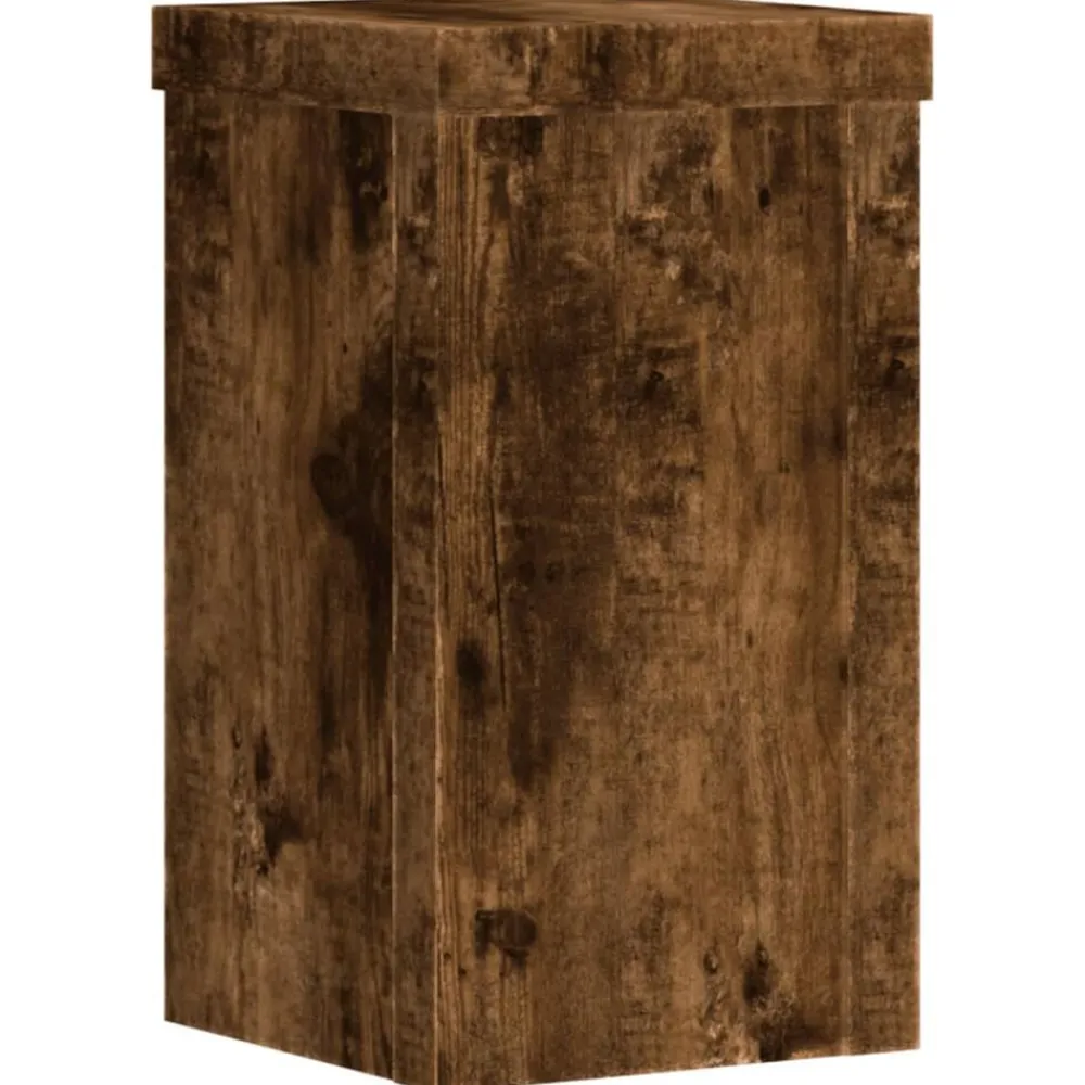 Plantenstandaards 2 st 10x10x18 cm bewerkt hout>vidaXL Discount
