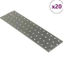 Platen geperforeerd 20 st 2 mm 300x80 mm gegalvaniseerd staal><noscript><img width=