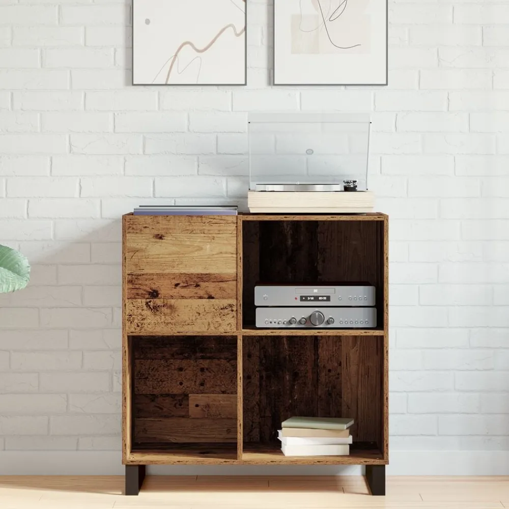 Platenkast met plank 84,5 x 38 x 89 cm>vidaXL Hot