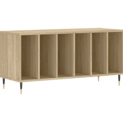 Platenkast 100x38x48 cm bewerkt hout kleurig>vidaXL Clearance