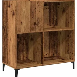 Platenkast 84,5x38x89 cm bewerkt hout kleurig>vidaXL Hot