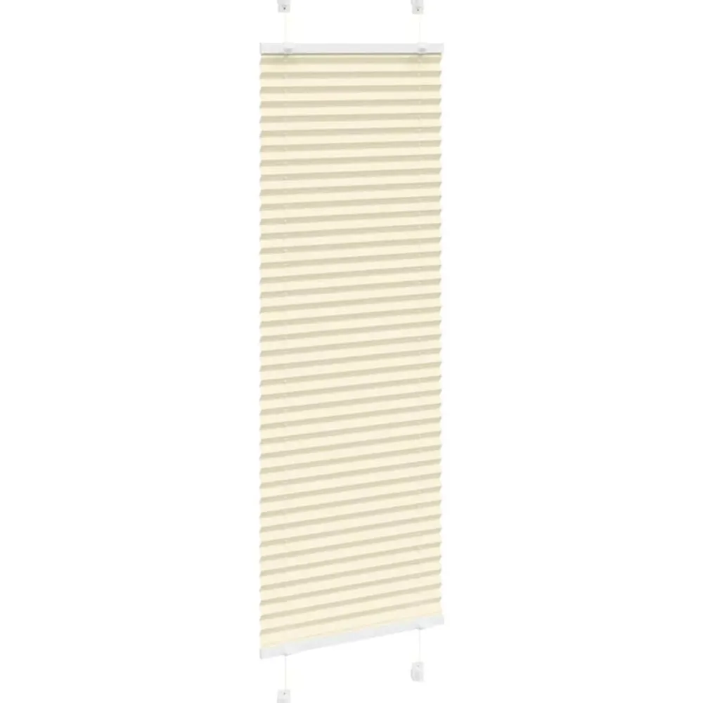 Plissé rolgordijn 40x100 cm stofbreedte 39,4 cm polyester crème>vidaXL Best
