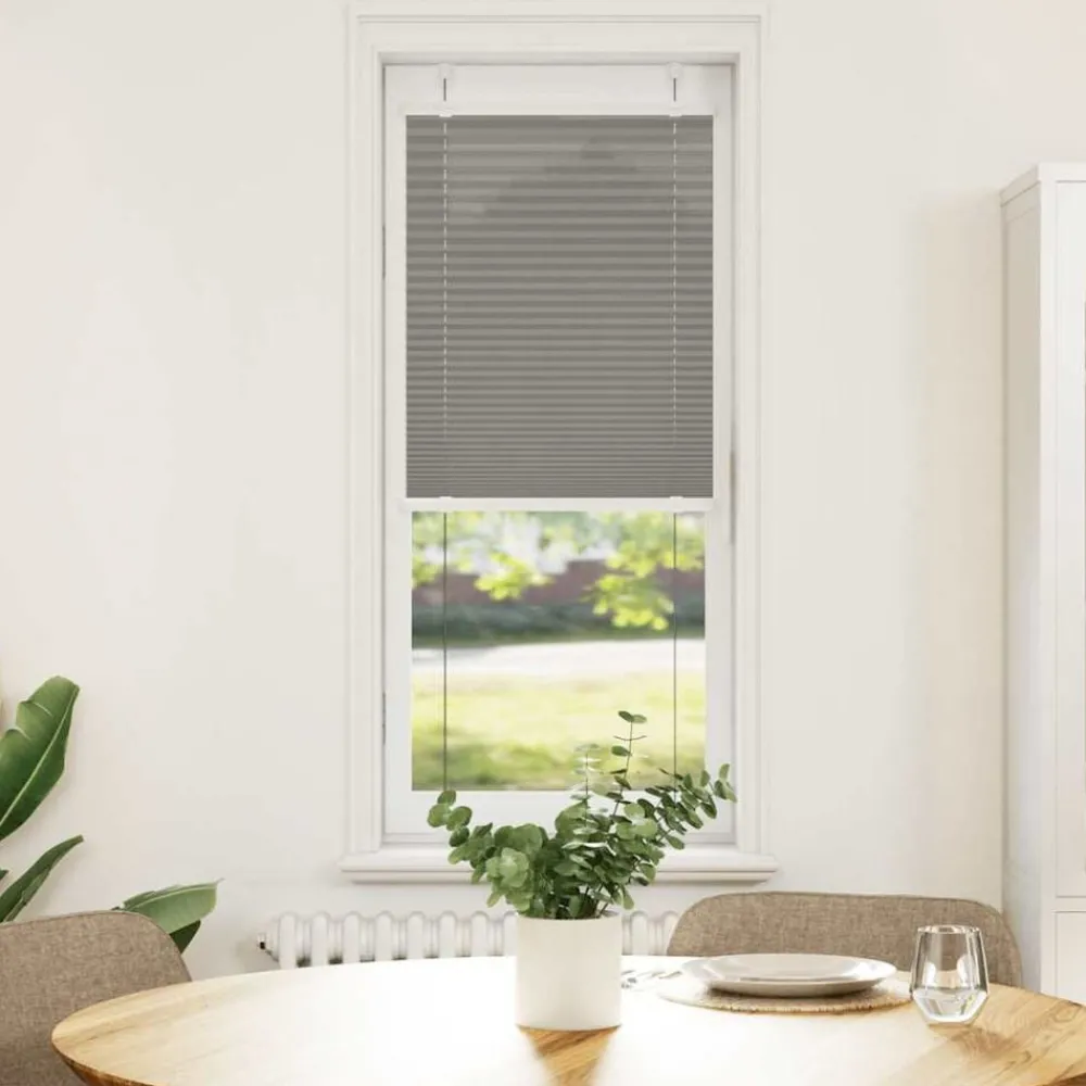 Woon- & Tuinaccessoires*vidaXL Plissé rolgordijn 40x100 cm stofbreedte 39,4 cm Antraciet