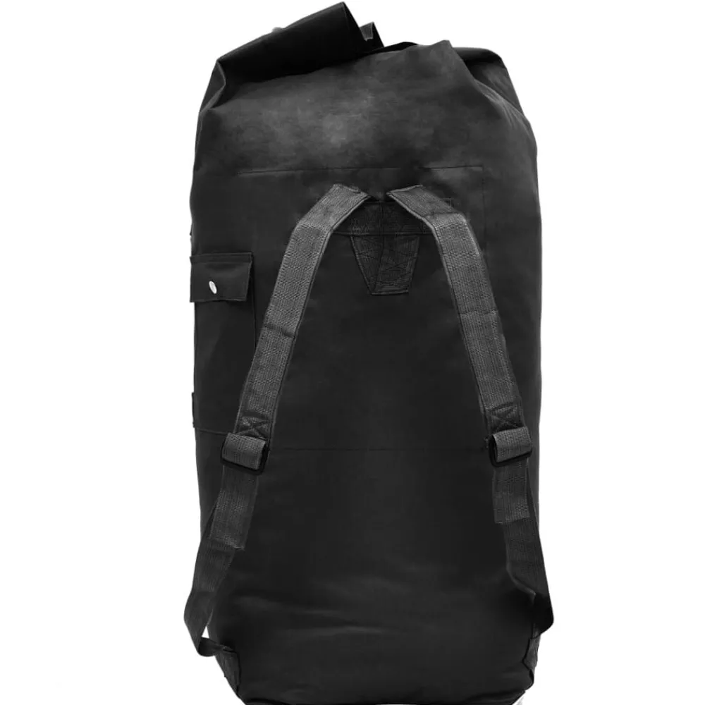 Bagage & Tassen*vidaXL Plunjezak legerstijl 85 L Zwart