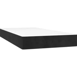 Bedden & Accessoires*vidaXL Pocketveringmatras medium 80x200x20 cm fluweel Zwart