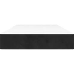 Bedden & Accessoires*vidaXL Pocketveringmatras medium 80x200x20 cm fluweel Zwart