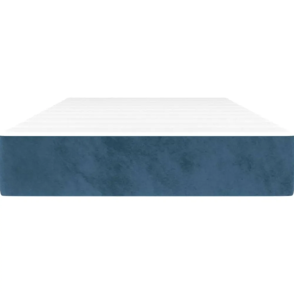 Bedden & Accessoires*vidaXL Pocketveringmatras medium 80x200x20 cm fluweel Donkerblauw