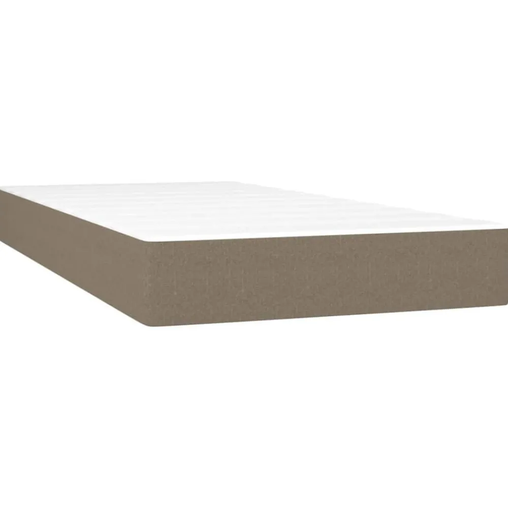 Bedden & Accessoires*vidaXL Pocketveringmatras medium 80x200x20 cm stof Taupe