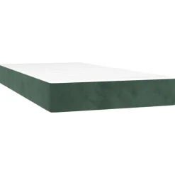 Bedden & Accessoires*vidaXL Pocketveringmatras medium 80x200x20 cm fluweel Donkergroen