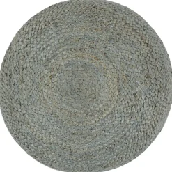Poefs*vidaXL Poef handgemaakt 45x30 cm jute Olijfgroen