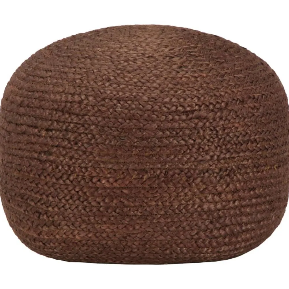 Poef handgemaakt 40x45 cm jute bruin>vidaXL Sale