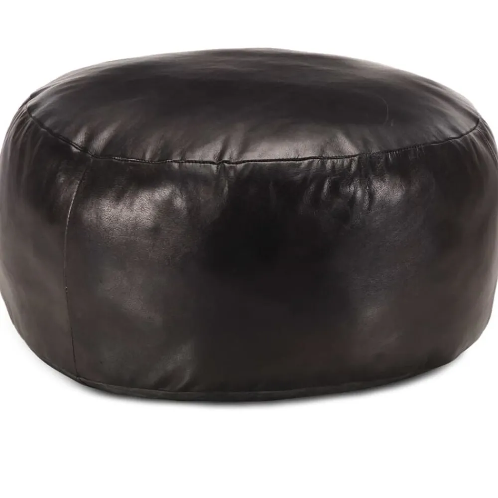 Poef 60x30 cm echt geitenleer>vidaXL Sale