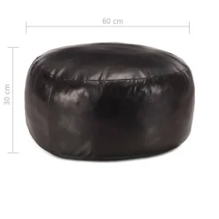 Poef 60x30 cm echt geitenleer><noscript><img width=
