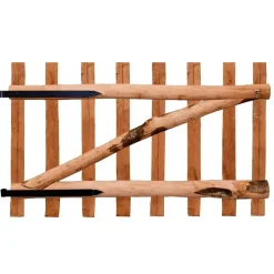 Poort enkel 100x60 cm geïmpregneerd hazelaarhout>vidaXL Sale