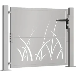 Tuinafscheidingen*vidaXL Poort grasontwerp 100x75 cm cortenstaal