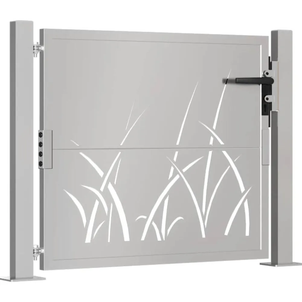 Tuinafscheidingen*vidaXL Poort grasontwerp 100x75 cm cortenstaal
