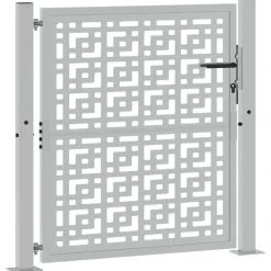 Tuinafscheidingen*vidaXL Poort met kruisontwerp 100x100 cm weervast staal Cortenstaal/Bruin