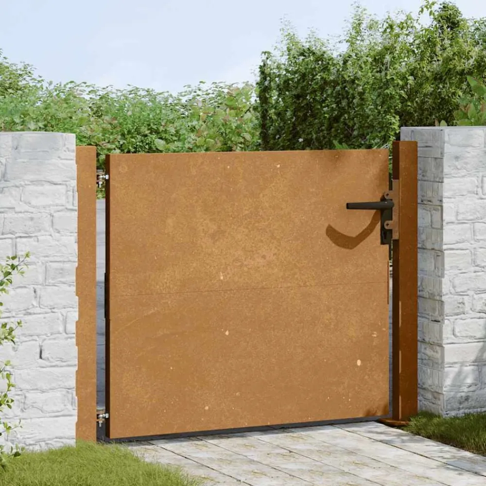 Tuinafscheidingen*vidaXL Poort 100x75 cm cortenstaal Rusty