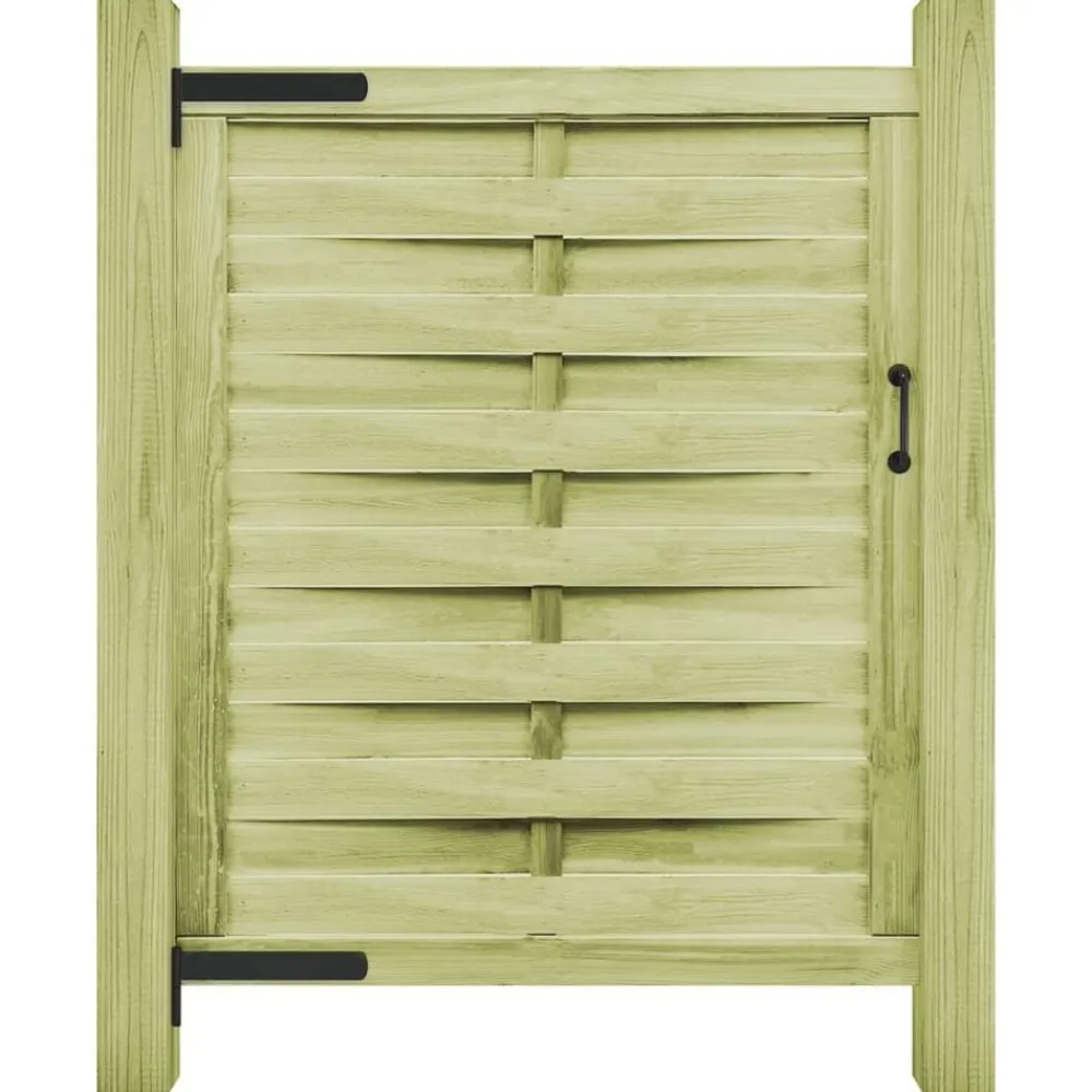 Poort 100x125 cm groen geïmpregneerd grenenhout>vidaXL Online