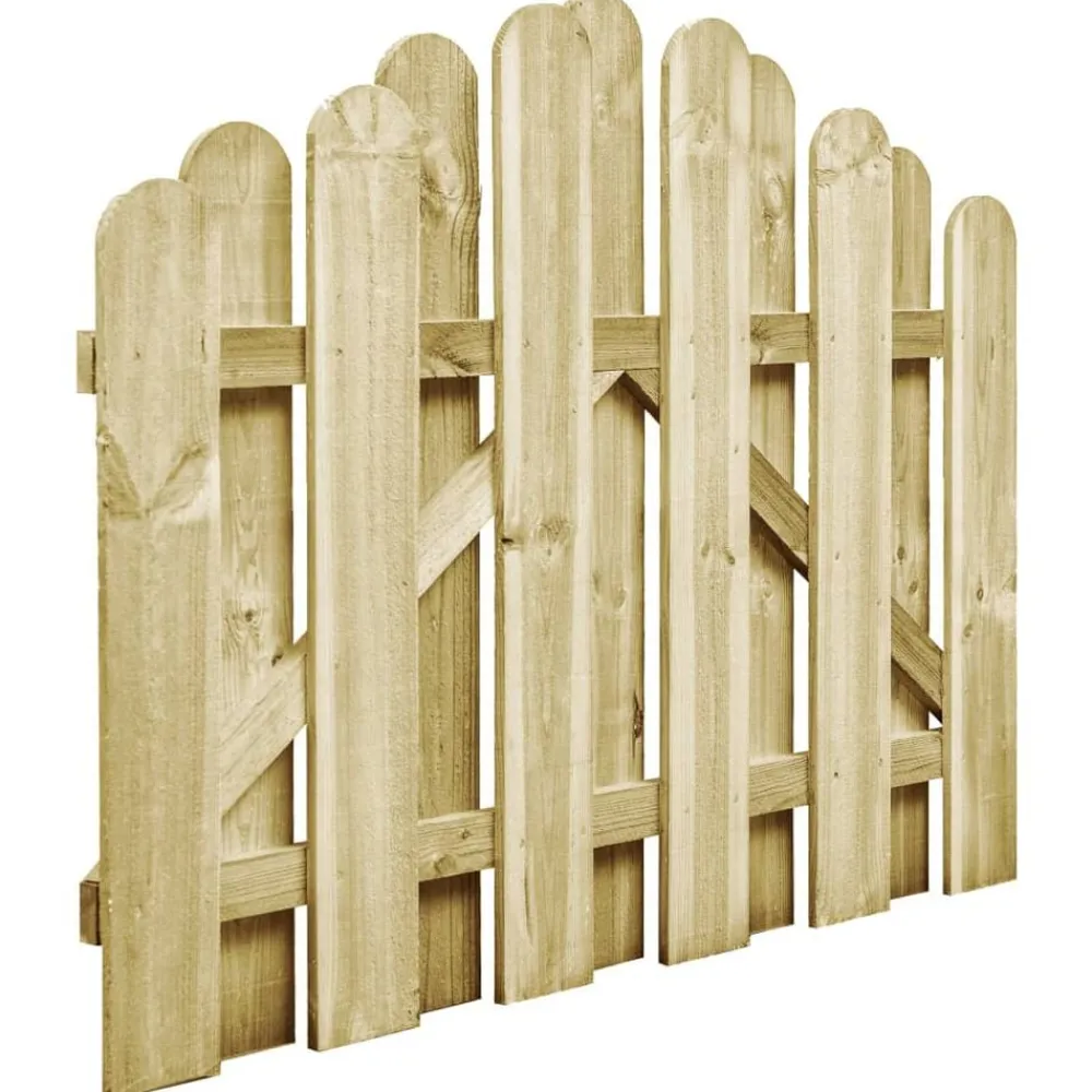 Poort 100x75 cm groen geïmpregneerd grenenhout>vidaXL New