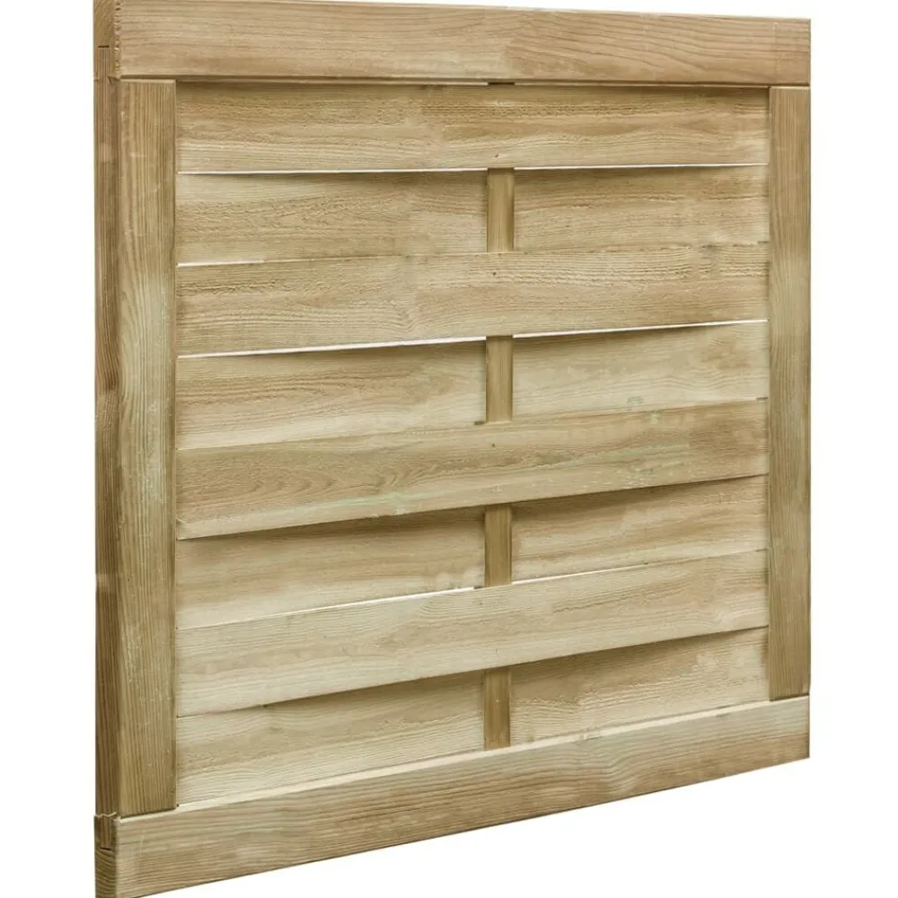 Tuinafscheidingen*vidaXL Poort 100x75 cm groen geïmpregneerd grenenhout