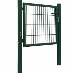 Tuinafscheidingen*vidaXL Poort 100x100 cm staal Groen