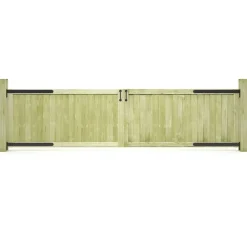 Tuinafscheidingen*vidaXL Poorten 2 st 300x75 cm geïmpregneerd grenenhout