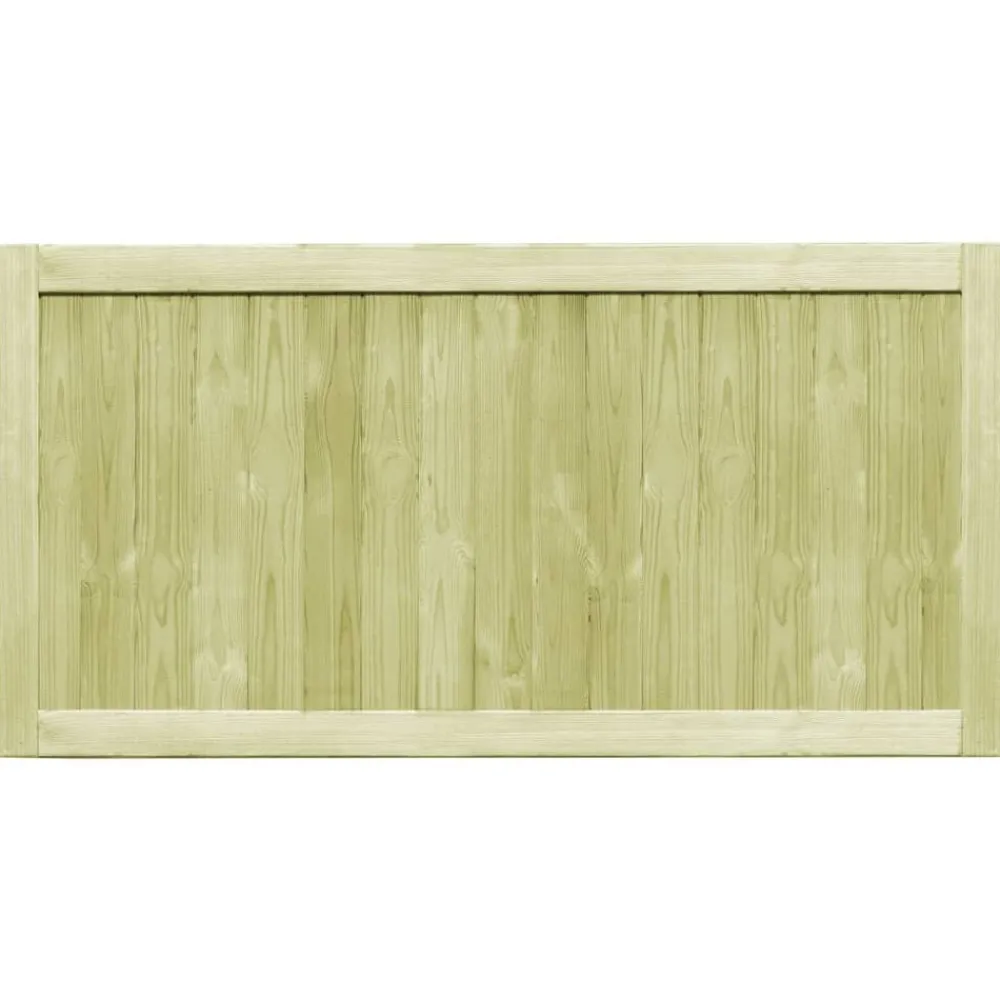 Tuinafscheidingen*vidaXL Poorten 2 st 300x75 cm geïmpregneerd grenenhout