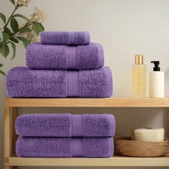 Linnengoed*vidaXL Premium washandjes SOLUND 2 st 30x30 cm 600 g/m2 Paars