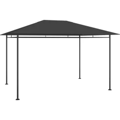 Tuin & Gazon*vidaXL Prieel 180 g/m² 384x281x270 cm kleurig Antraciet