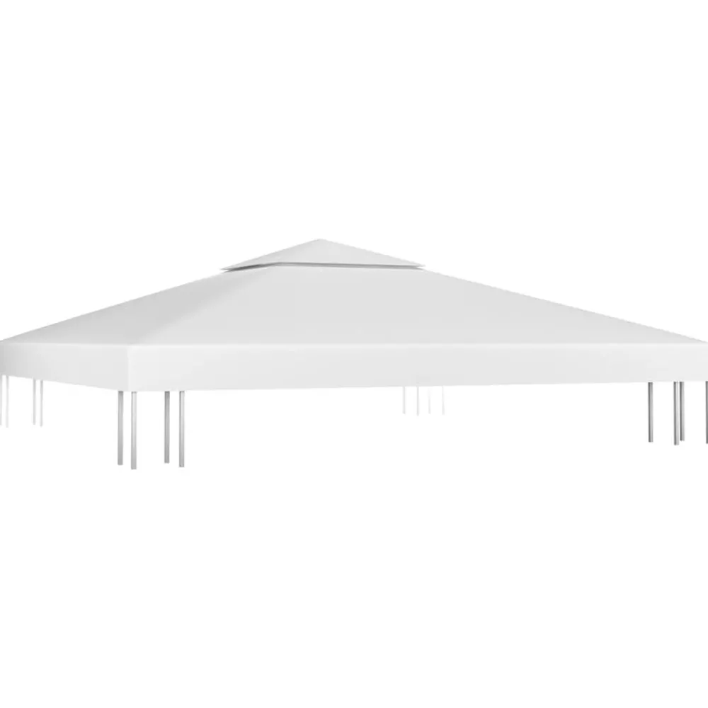 Tuin & Gazon*vidaXL Prieeldak 2-laags 310 g/m² 3x3 m Wit