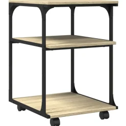Elektronica*vidaXL Printerkastje 3-laags 43x48x64 cm bewerkt hout Sonoma eiken