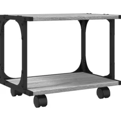 Printerkastje 2-laags 41x28x33,5 cm bewerkt hout>vidaXL Discount
