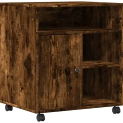 Printerkastje met wielen 60x50x67 cm kleurig>vidaXL Outlet