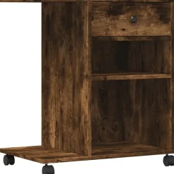 Printerkastje met wielen 60x40x68,5 cm kleurig>vidaXL Outlet