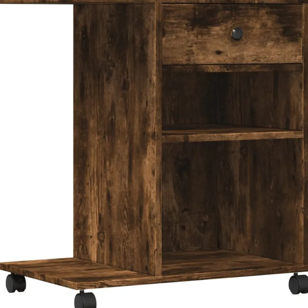 Printerkastje met wielen 60x40x68,5 cm kleurig>vidaXL Outlet