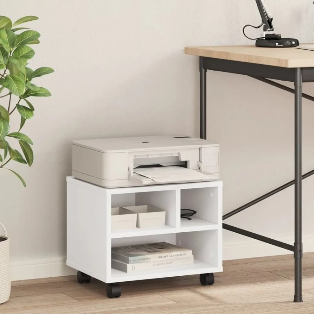 Printerkastje met wielen 41x32x34,5 cm>vidaXL Outlet