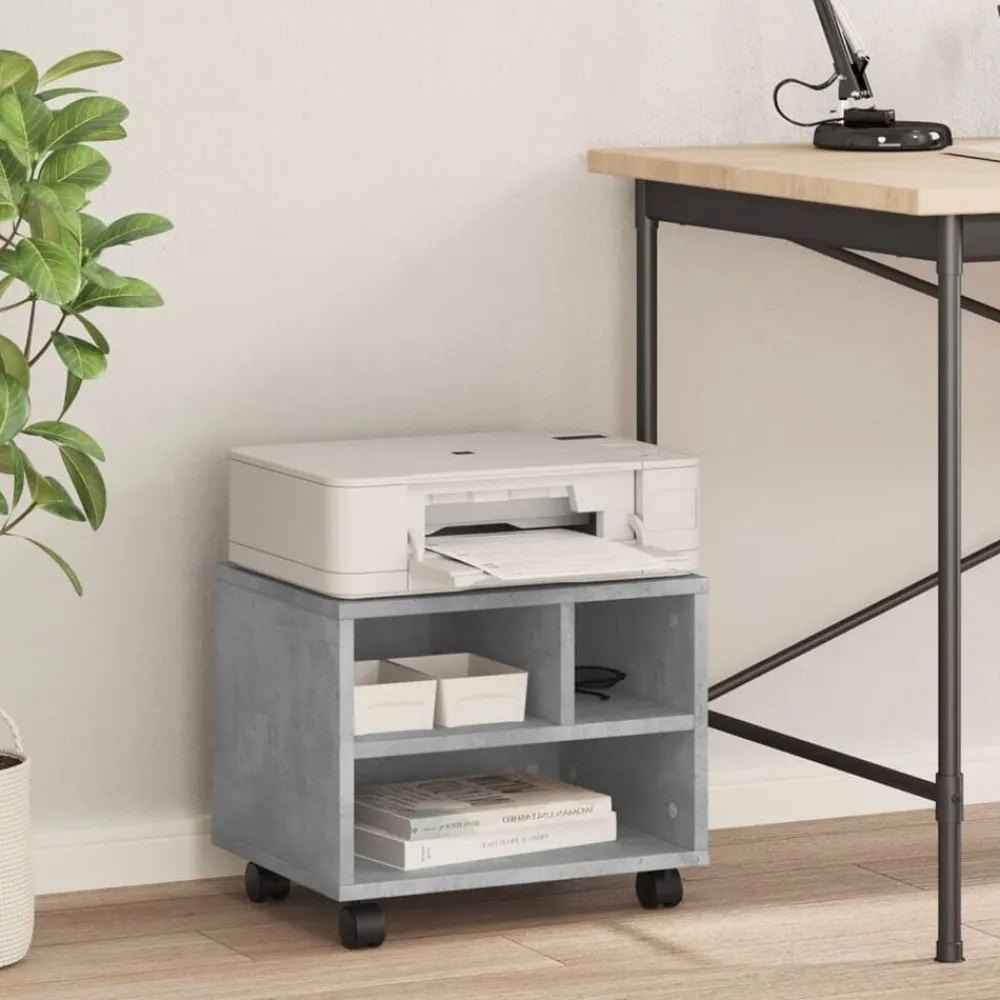 Printerkastje met wielen 41x32x34,5 cm>vidaXL Discount