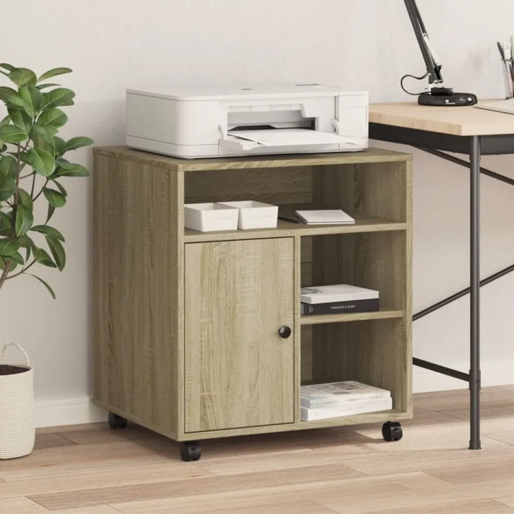 Printerkastje met wielen 60x50x67 cm kleurig>vidaXL Sale