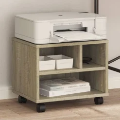 Printerkastje met wielen 41x32x34,5 cm kleurig>vidaXL Discount