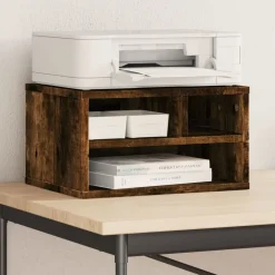 Printerkastje 40x32x22,5 cm bewerkt hout kleurig>vidaXL Clearance
