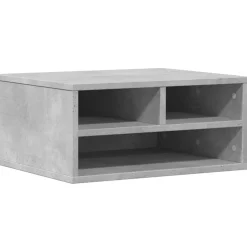 Elektronica*vidaXL Printerkastje 49x40x22,5 cm bewerkt hout Betongrijs