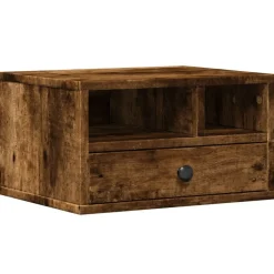 Elektronica*vidaXL Printerkastje 40x32x22,5 cm bewerkt hout kleurig Gerookt eiken