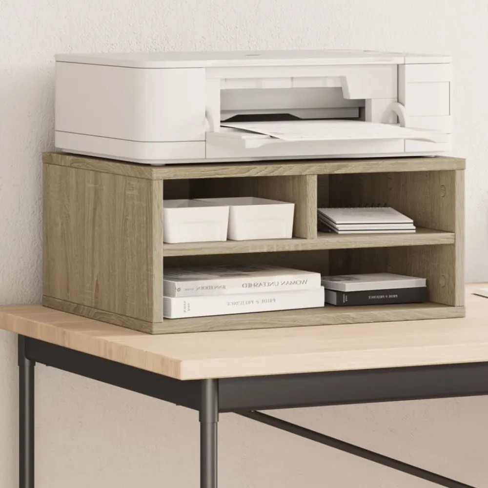 Printerkastje 49x40x22,5 cm bewerkt hout kleurig>vidaXL Best