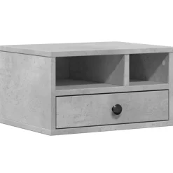 Elektronica*vidaXL Printerkastje 40x32x22,5 cm bewerkt hout Betongrijs