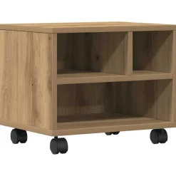 Elektronica*vidaXL Printerstand Artisan Eiken 41 x 32 x 34,5 cm Bewerkt hout artisanaal eikenkleurig