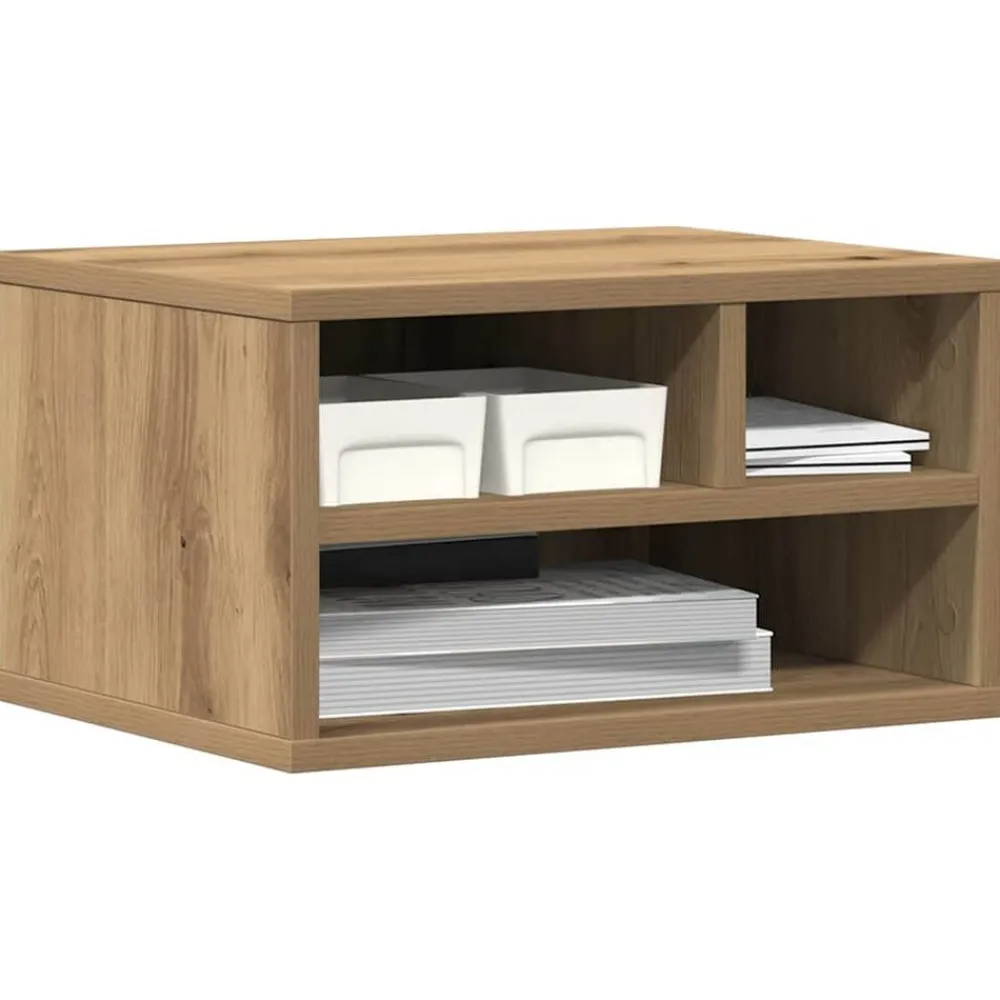Printerstand Artisan Eiken 40 x 32 x 22,5 cm Bewerkt hout>vidaXL New